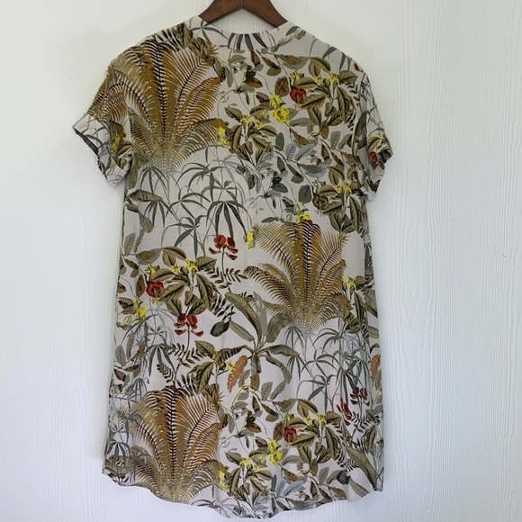 H&M - Palm Floral Short Sleeve Pullover Dress Size XS - Picture 10 of 10